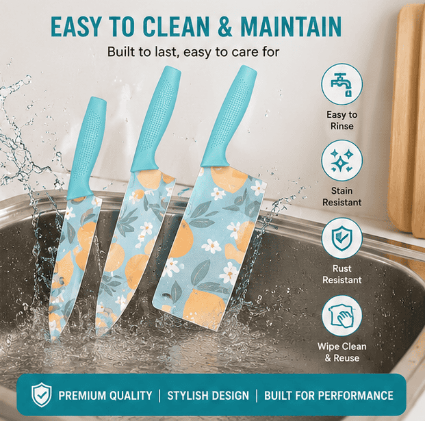 Stainless Steel Professional Kitchen Knife Set