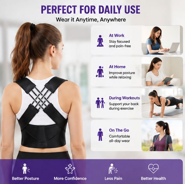 Perfect Posture Shoulder & Back Support Belt