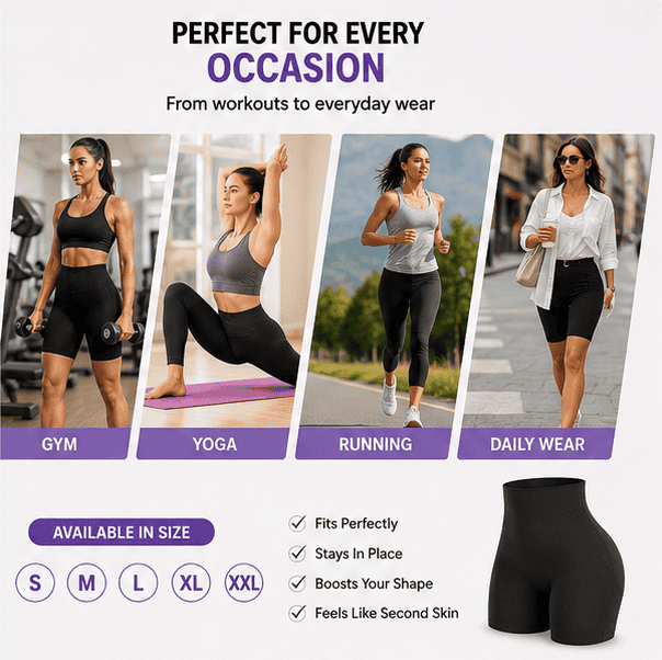BBL Padded Shorts-(Elastic Fit)