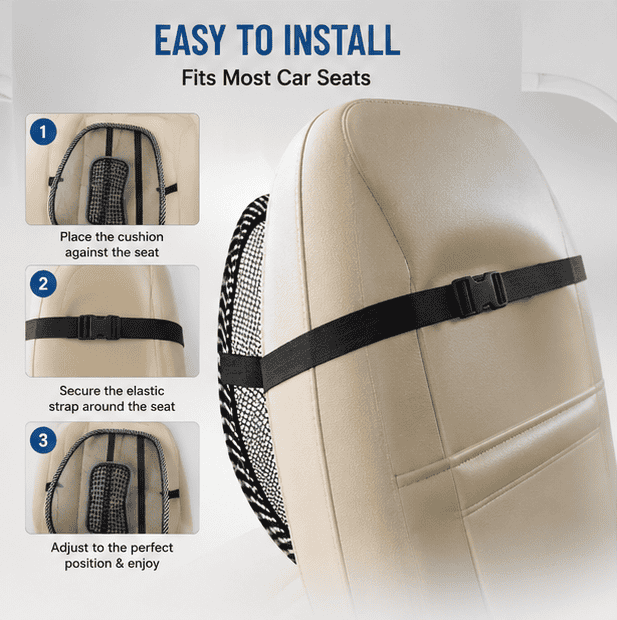 Car Cool Massage Cushion Healthy Seat Pillows & Cushions