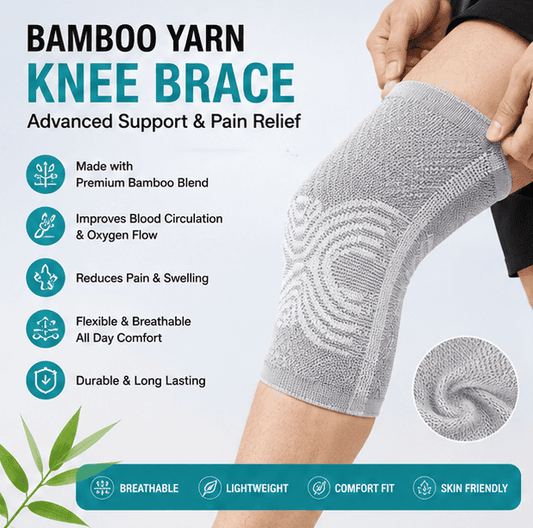 Premium Bamboo Yarn Knee Compression Sleeve