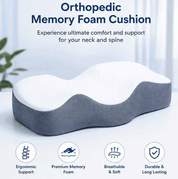 Orthopedic Memory Foam Cushion