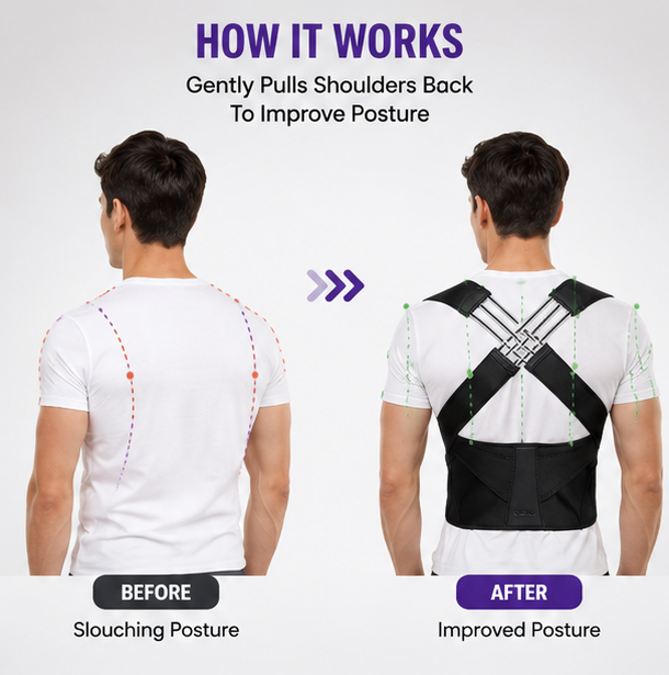 Perfect Posture Shoulder & Back Support Belt