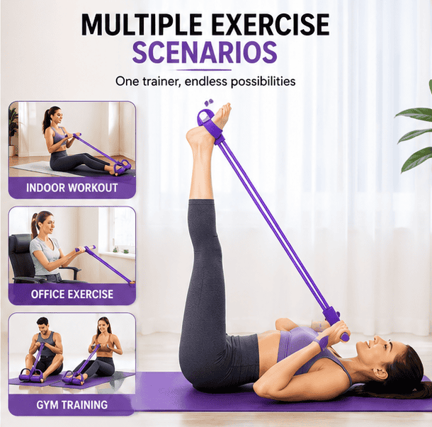 Multifunction Pedal Resistance Band Trainer