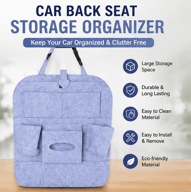 Car Back Seat Storage Organizer (Pack of 2) for vehicles